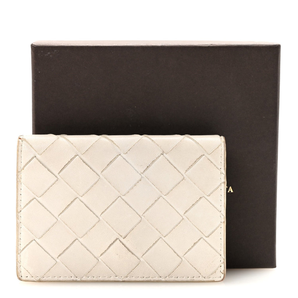 Nappa Intrecciato  Holder White