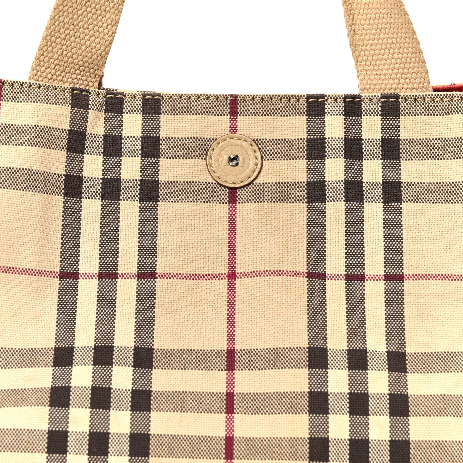 Vintage Check Tote Red