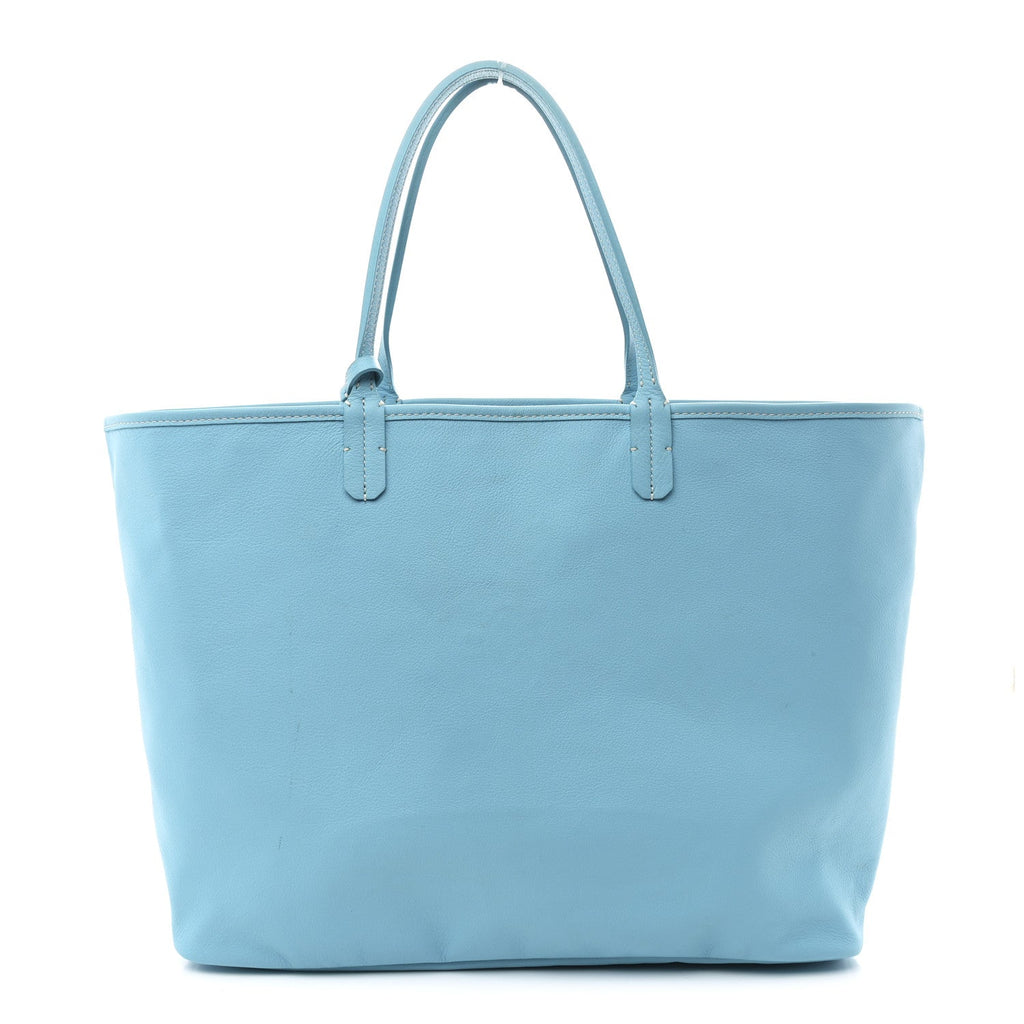 Goyardine Embroidered Flamingo Reversible Anjou PM Sky Blue