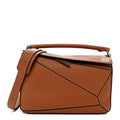 Calfskin Medium Puzzle Bag Tan
