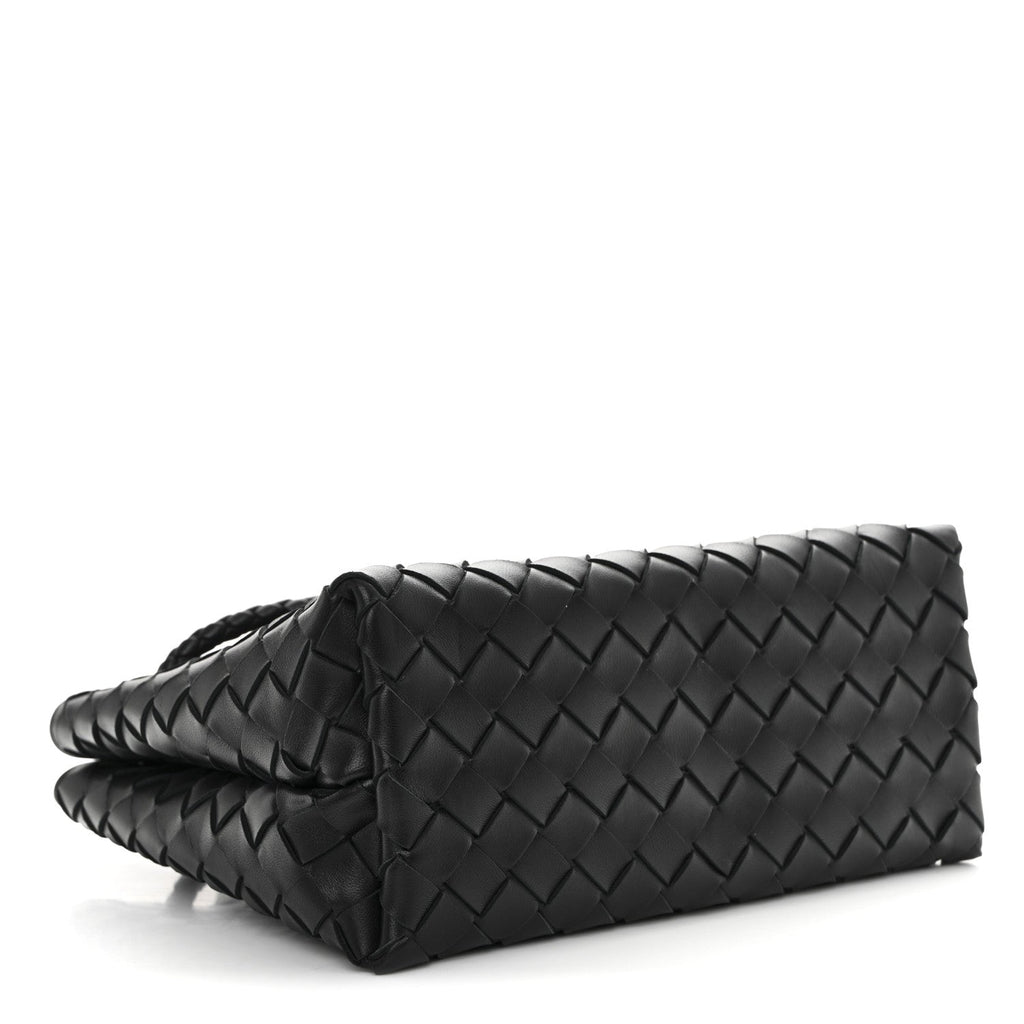Nappa Intrecciato Small Andiamo Shoulder Bag Black