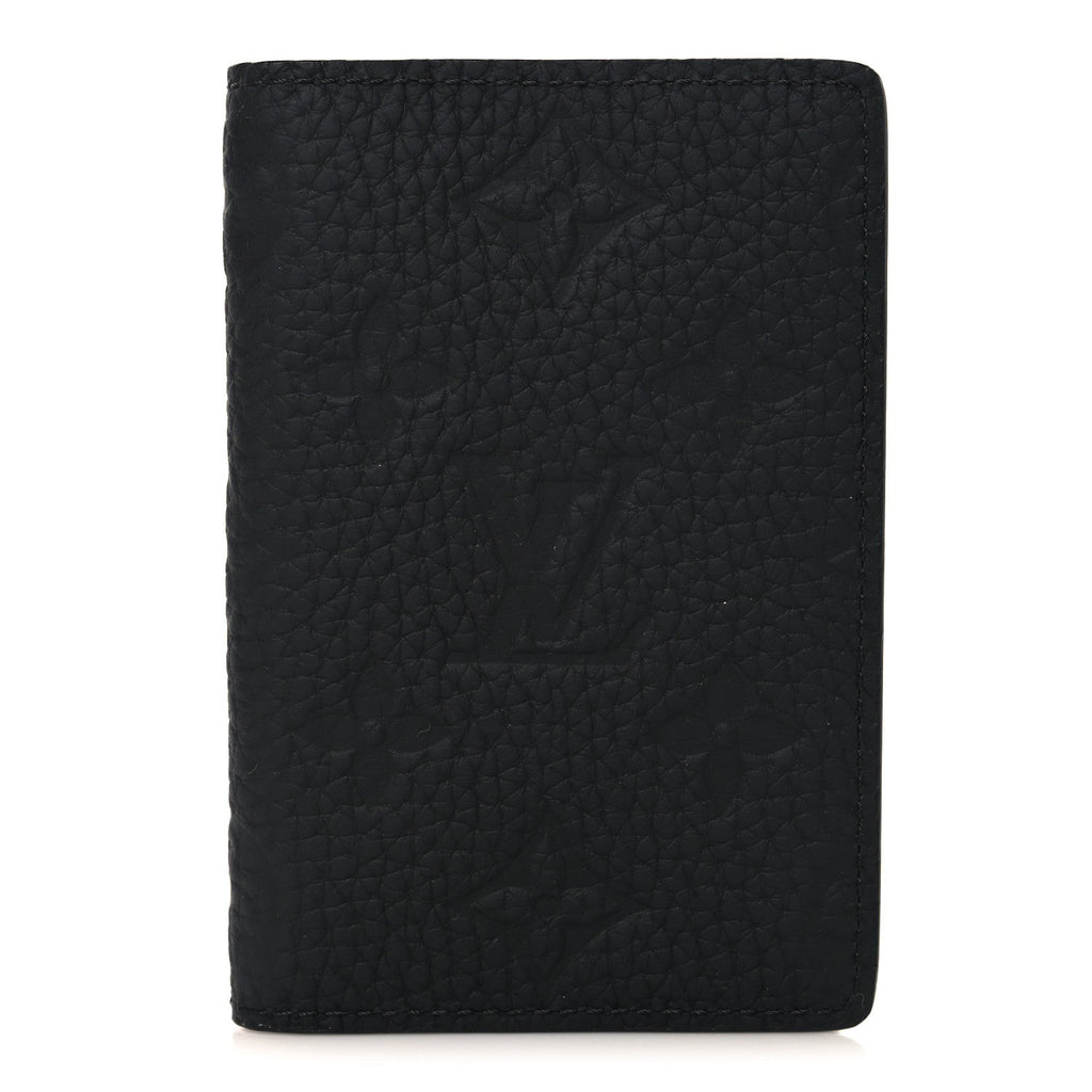 Taurillon Monogram Pocket Organizer Black