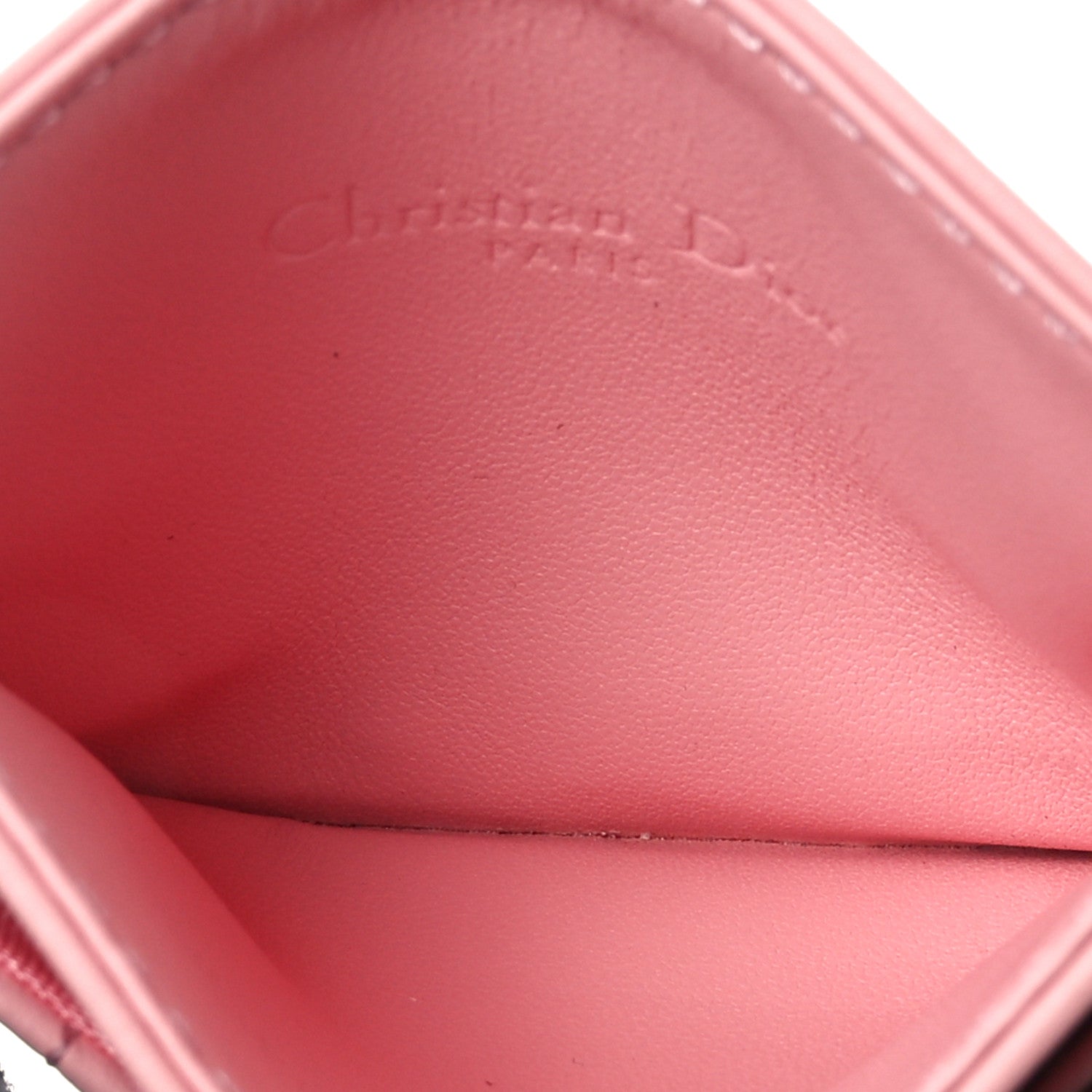 Lambskin Cannage Lady Dior  Holder Melacoton