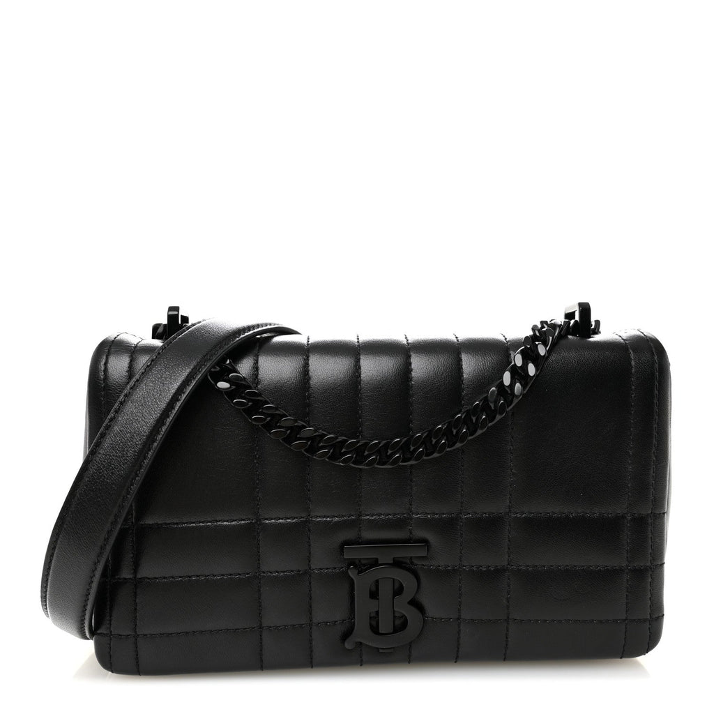 Lambskin Quilted Small Lola Bag Black