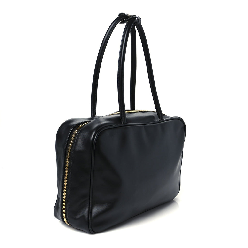 Soft Calf Softy Large Beau Top Handle Bag Black