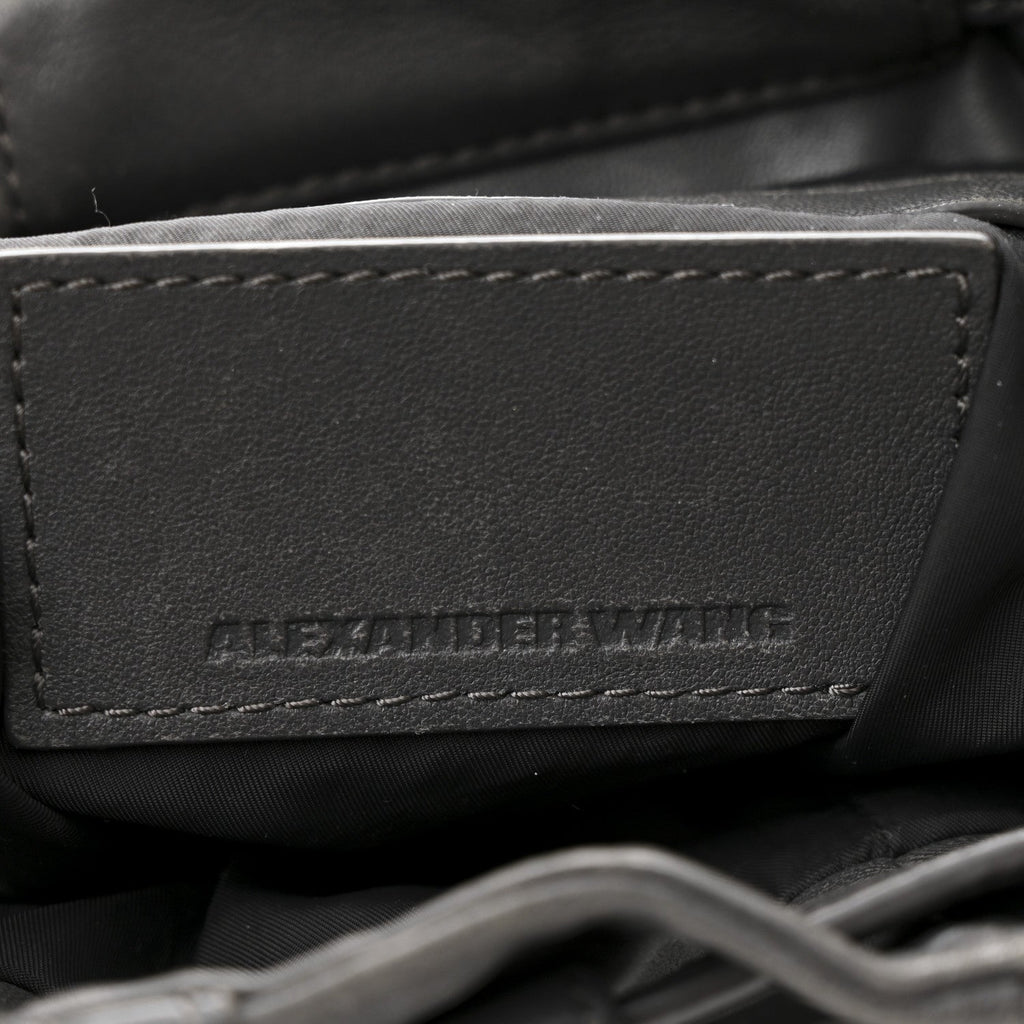 Lambskin Backpack Bag Grey