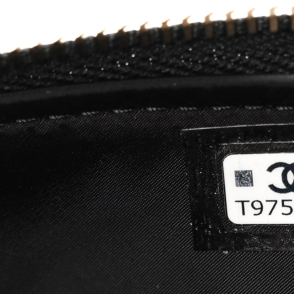 Velvet Effect Nylon Shiny Crumpled Calfskin Mini Quilted Chanel 25 Clutch With Chain Black