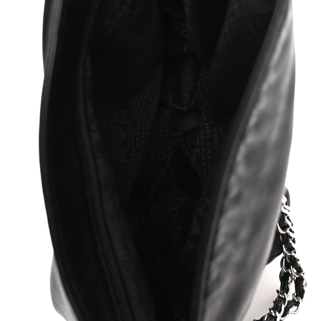 Lambskin Large Ultimate Soft Tote Black