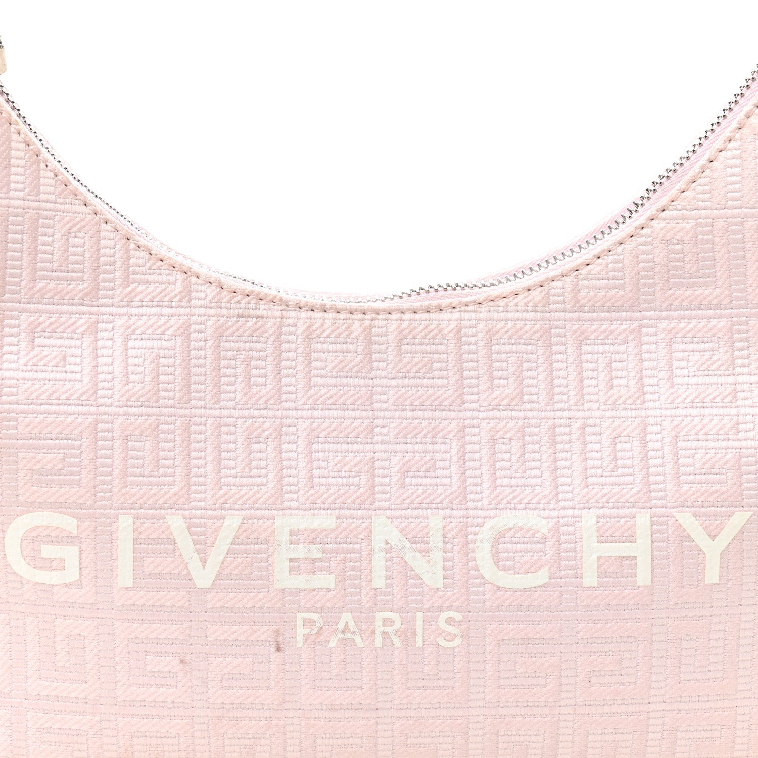 Coated Canvas Logo 4G Embossed Small Moon Cut Out Shoulder Bag Blossom Pink