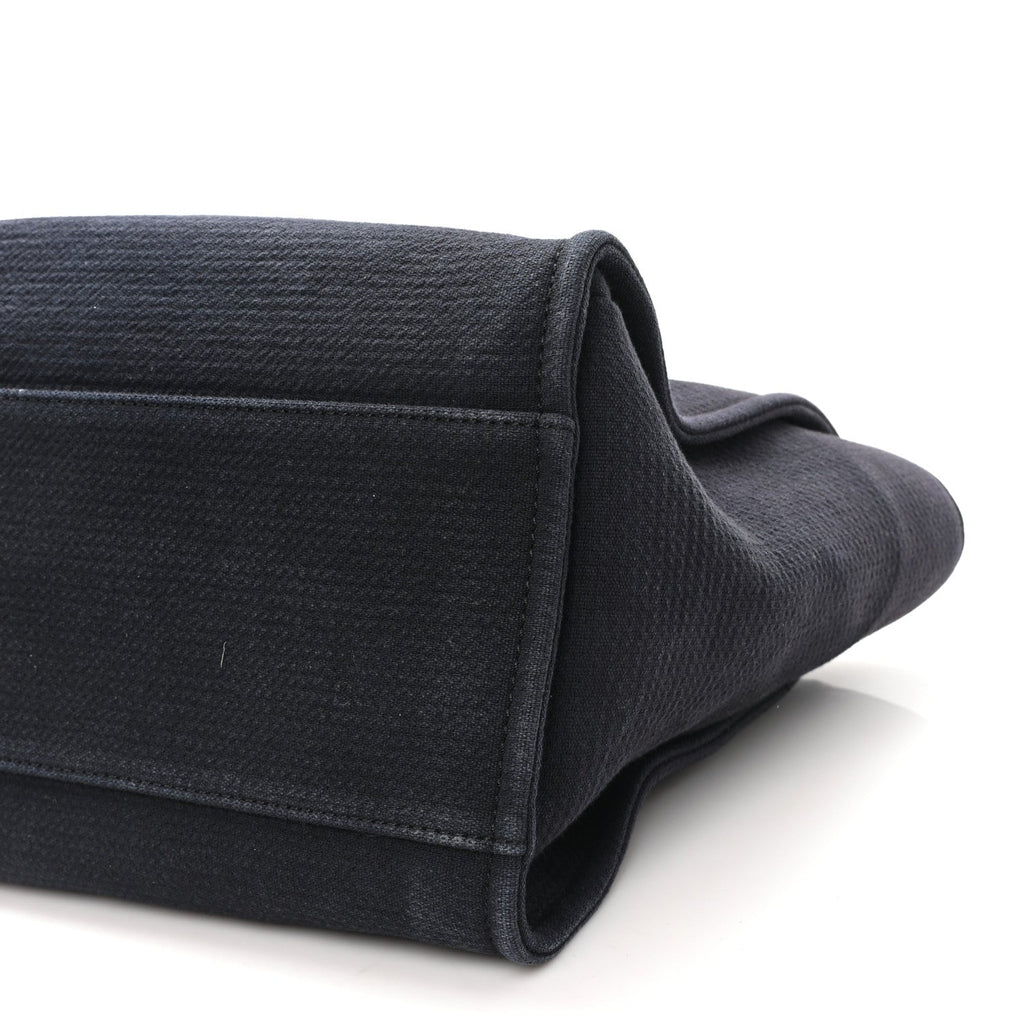 Mixed Fibers Medium Deauville Tote Navy Blue