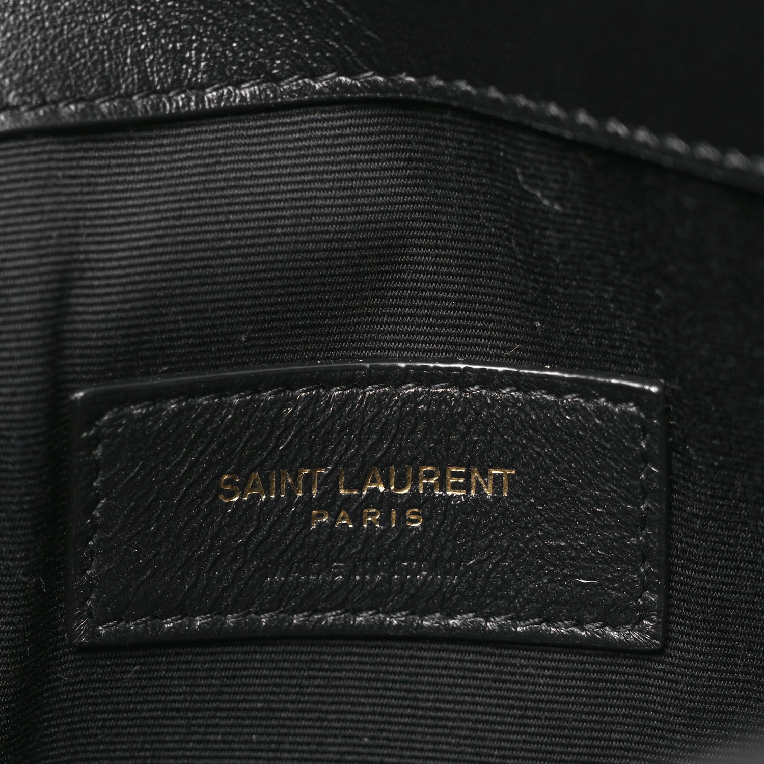 Patent Calfskin Monogram Uptown Clutch Black