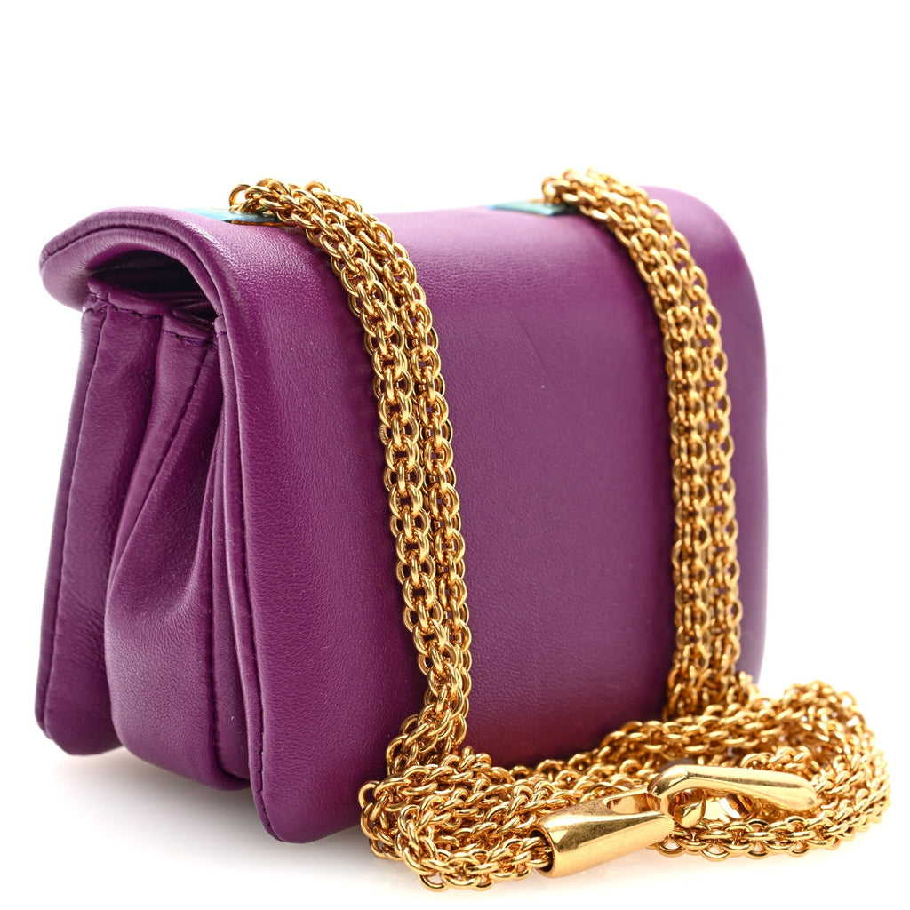 Nappa Micro One Stud Chain Bag Prune