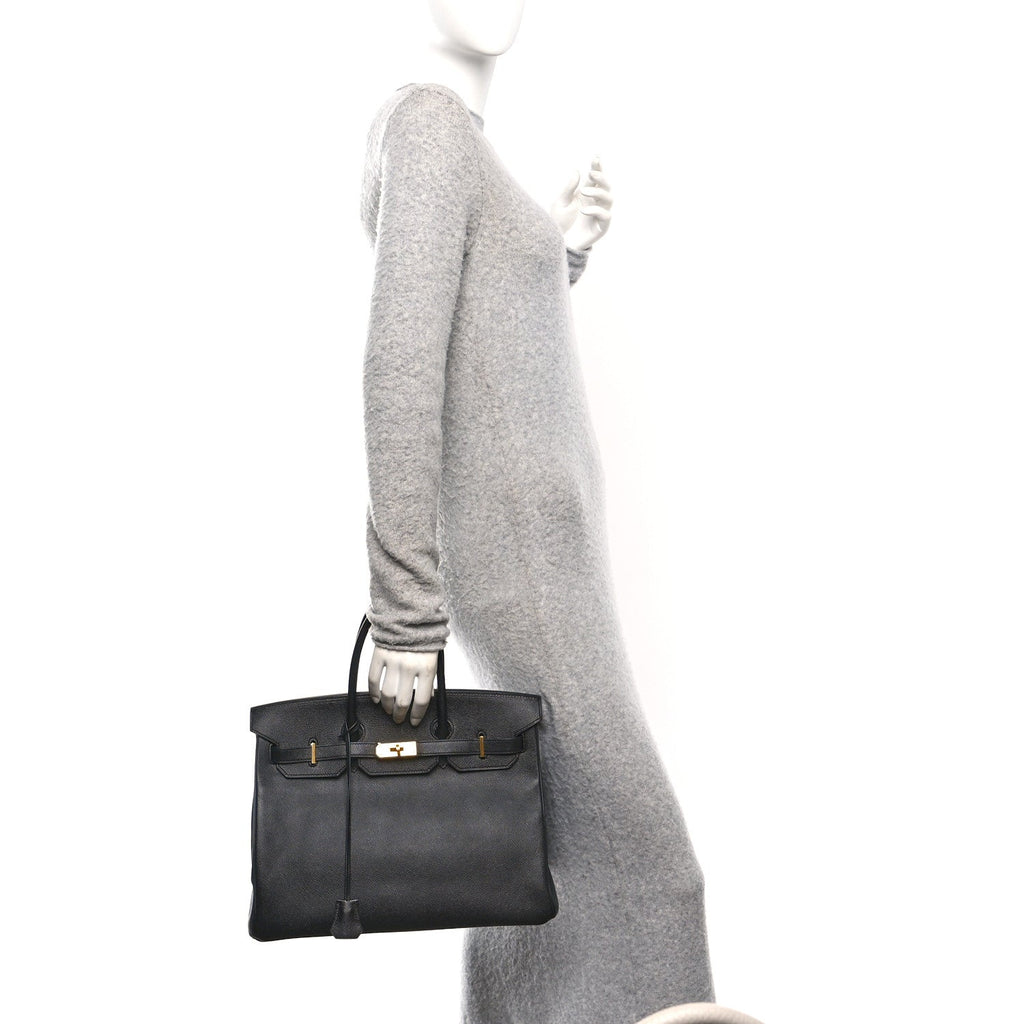 Epsom Birkin 35 Black