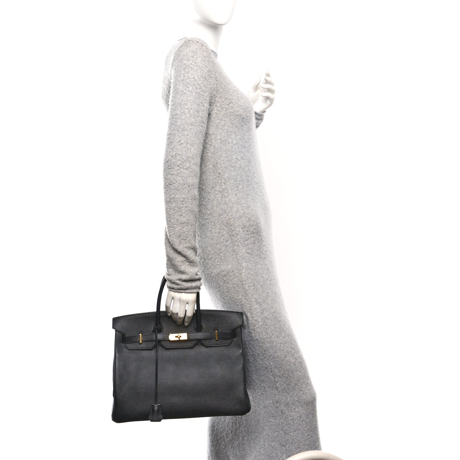 Epsom Birkin 35 Black
