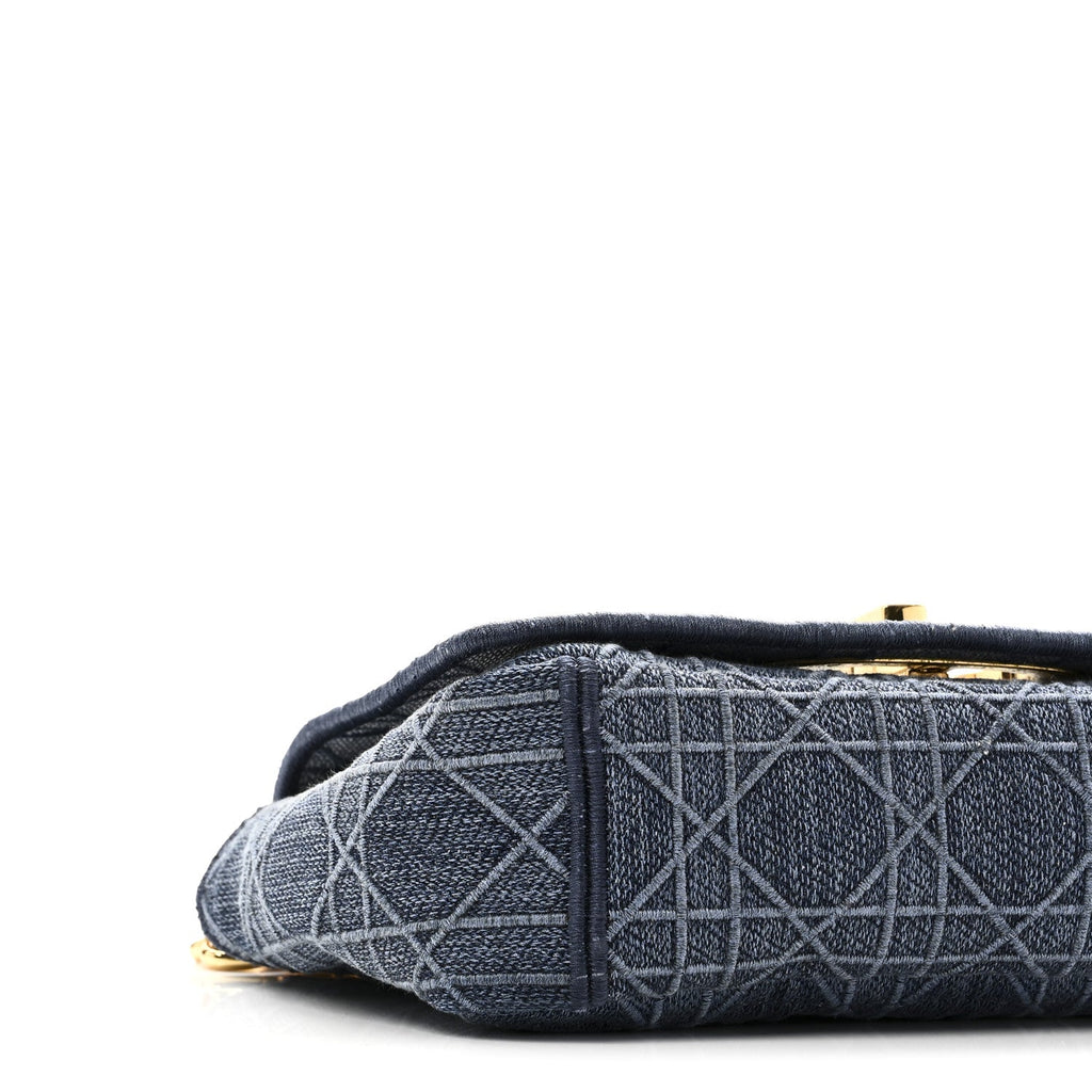 Denim Cannage Small Caro Bag Blue