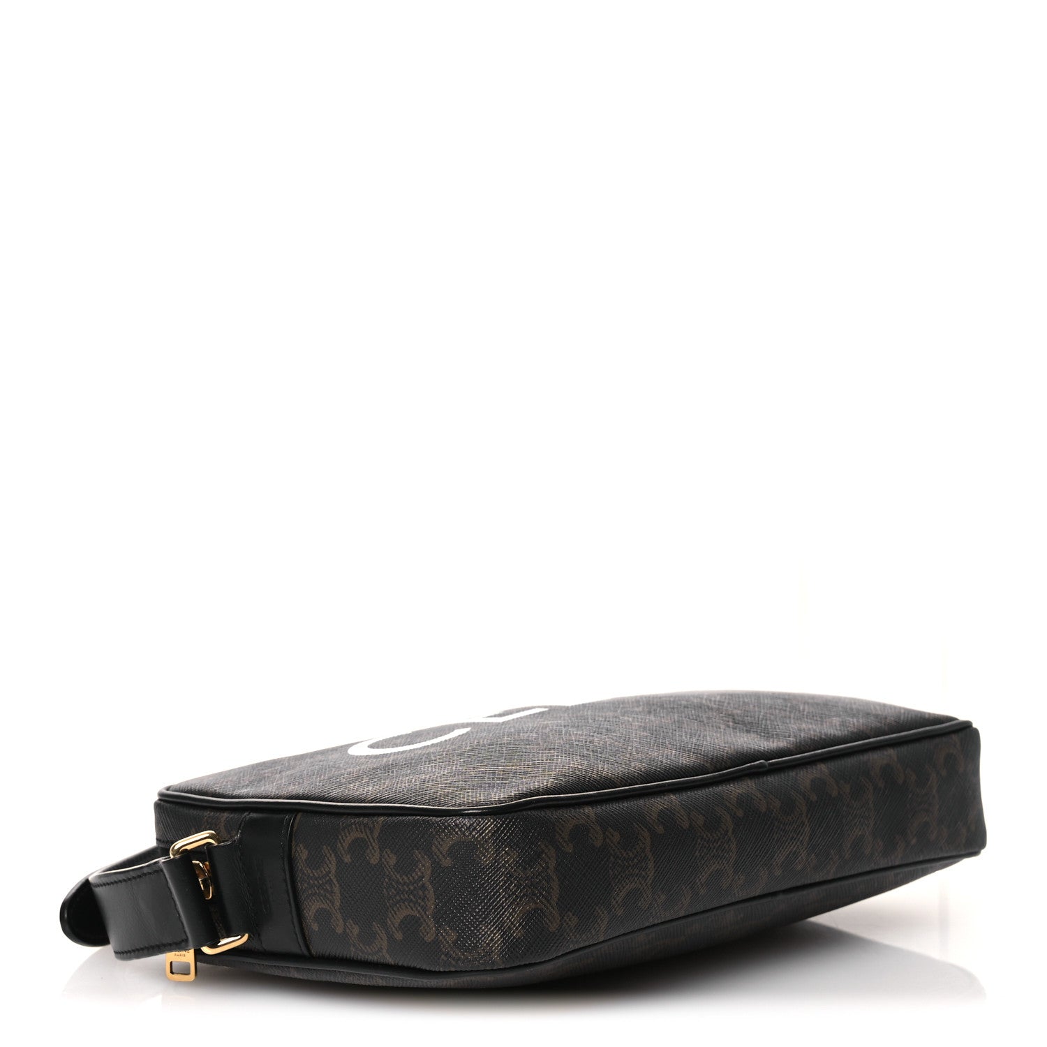 Triomphe Canvas Medium Messenger Bag Black