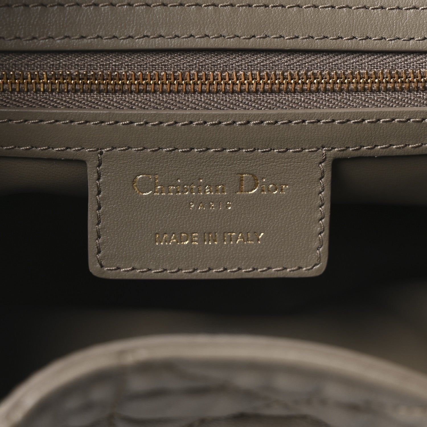 Calfskin Macrocannage Medium D-Motion Bag Clay Green