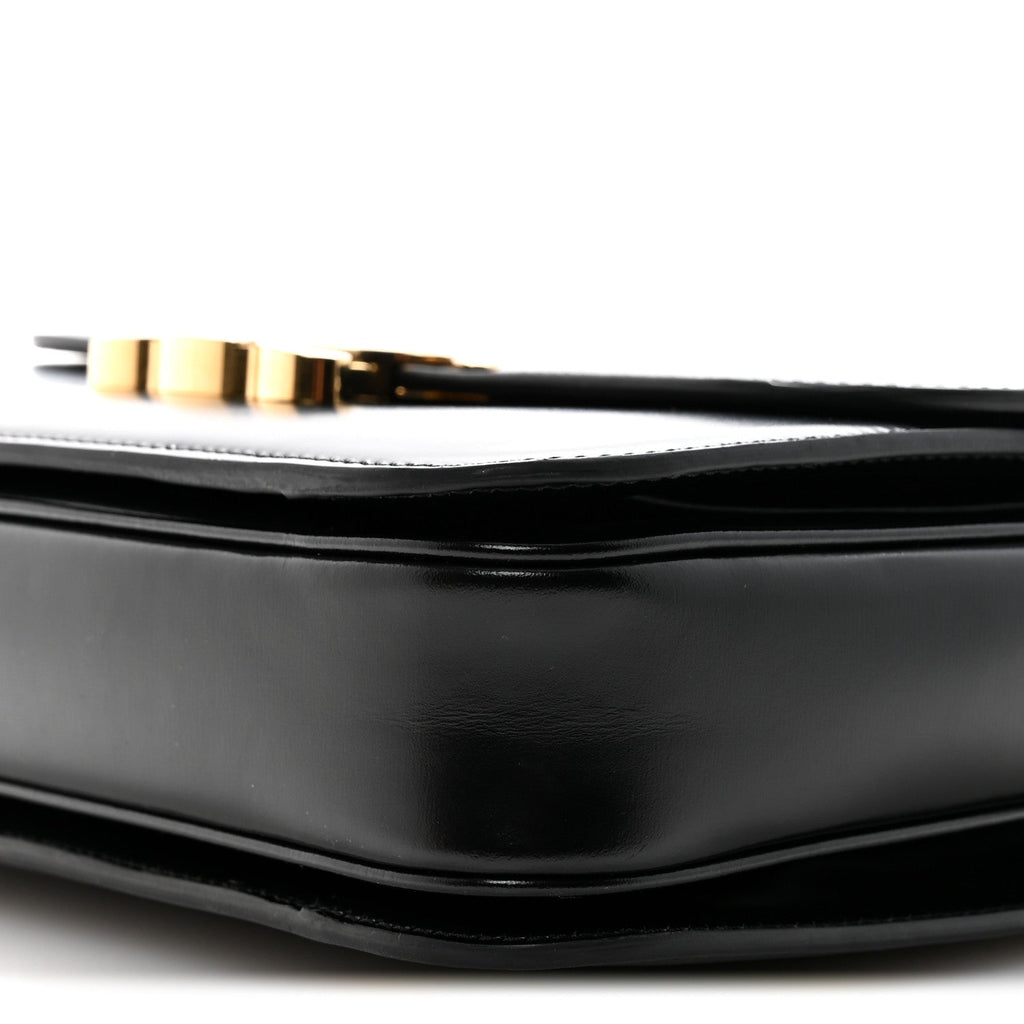 Shiny Calfskin Medium Triomphe Black
