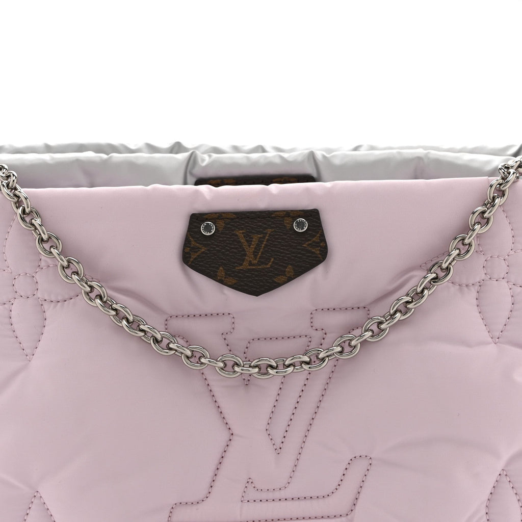 Econyl Monogram Pillow Maxi Multi Pochette Accessories Silver Pale Pink