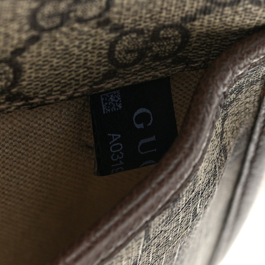 GG Supreme Monogram Neo Vintage Web Belt Bag Brown