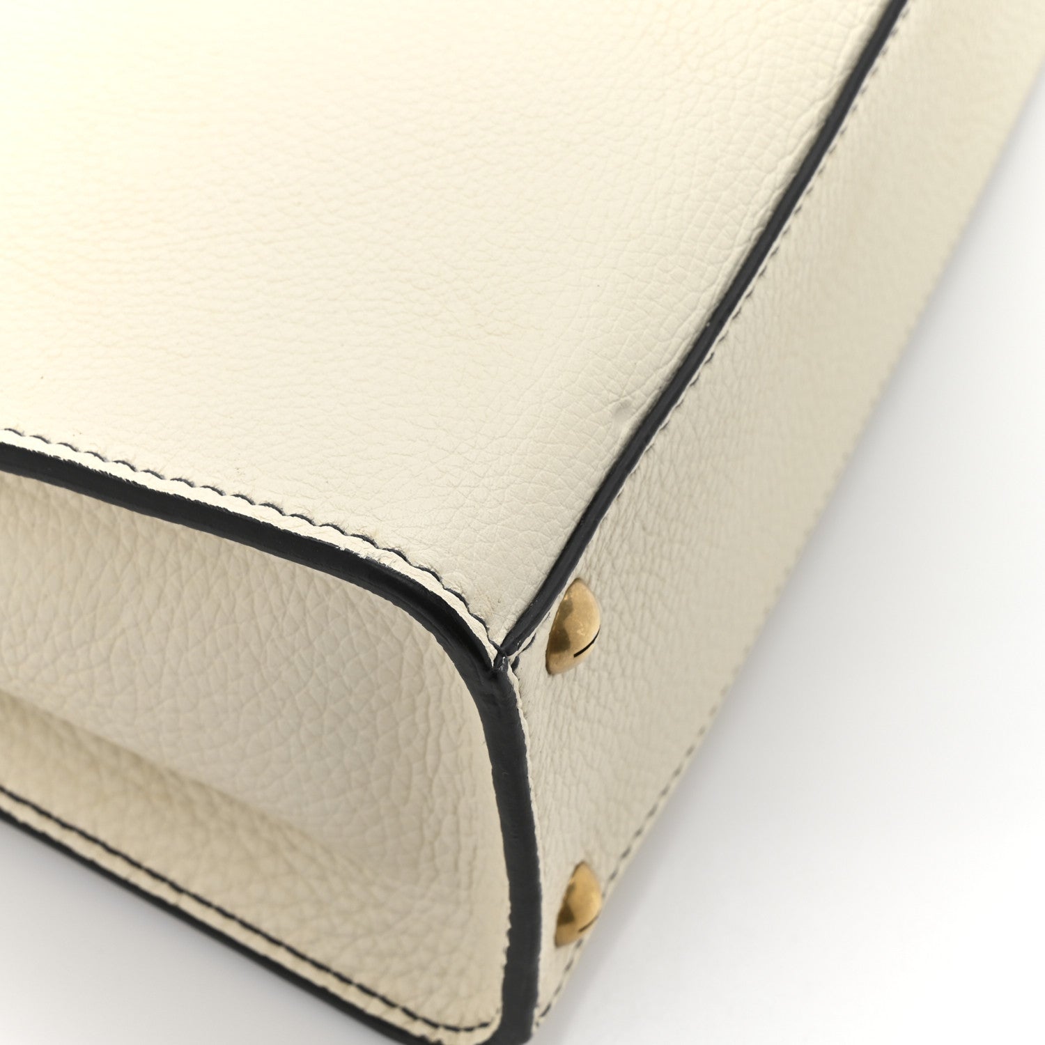 Calfskin Dioraddict Top Handle White