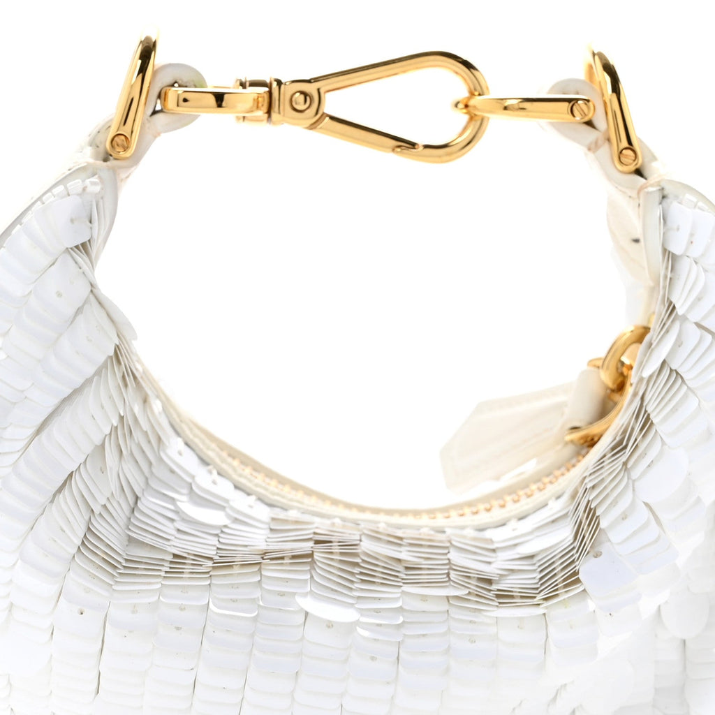 Sequin Paillettes Shiny Nappa Nano Fendigraphy Hobo Charm Ottico