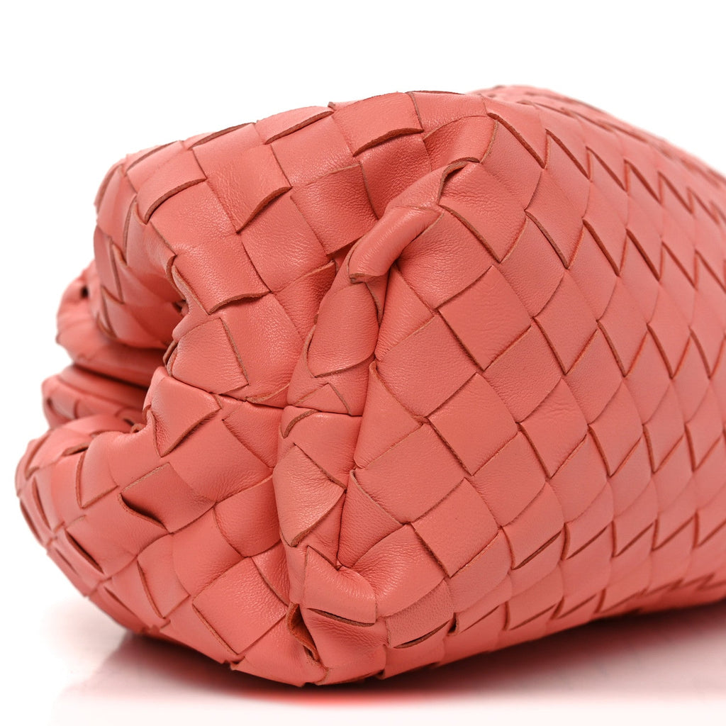 Nappa Maxi Intrecciato The Pouch Oversized Clutch Peach