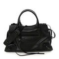 Grained Calfskin Neo Classic Black Hardware Medium City Black