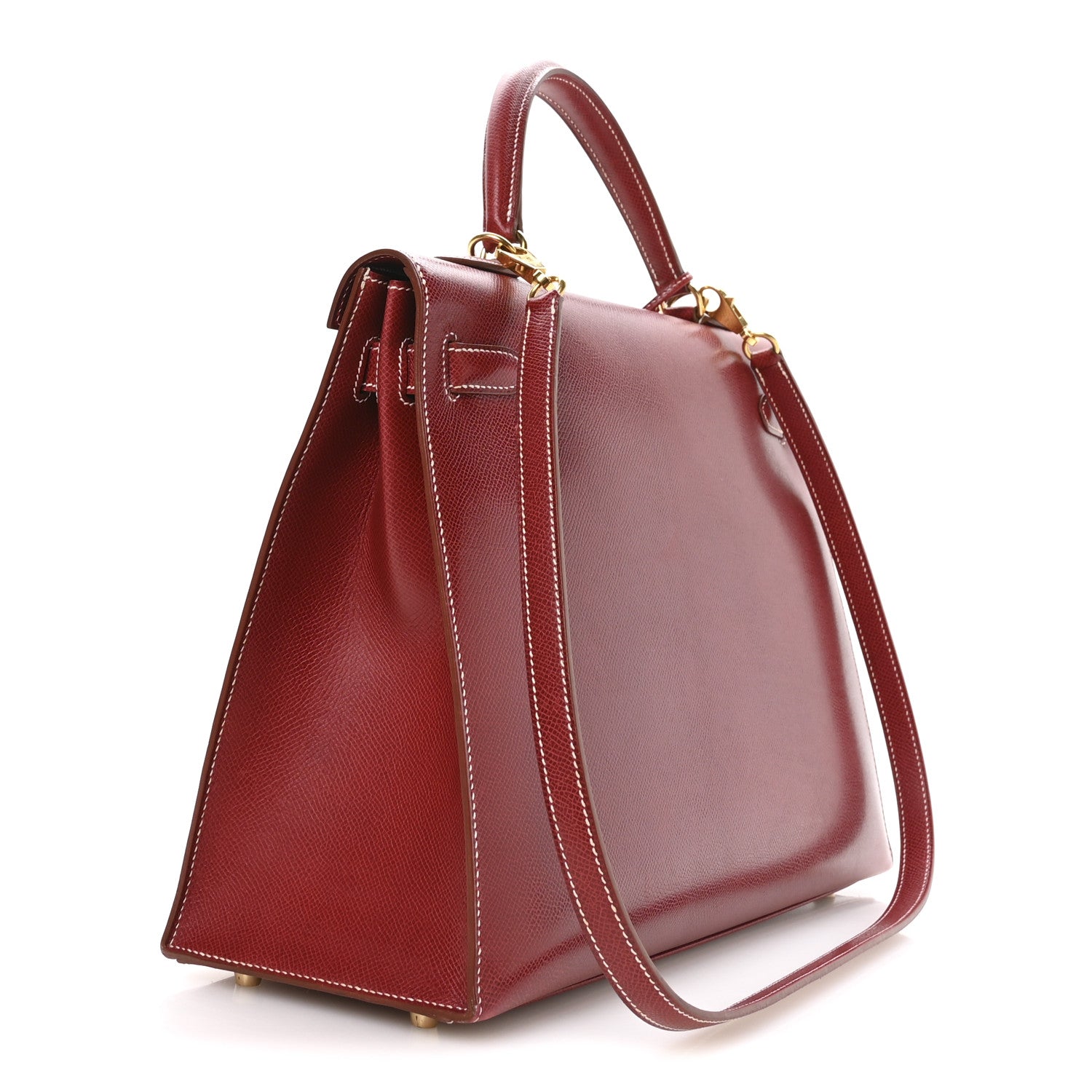 Veau Grain Lisse Kelly Sellier 35 Rouge Vif