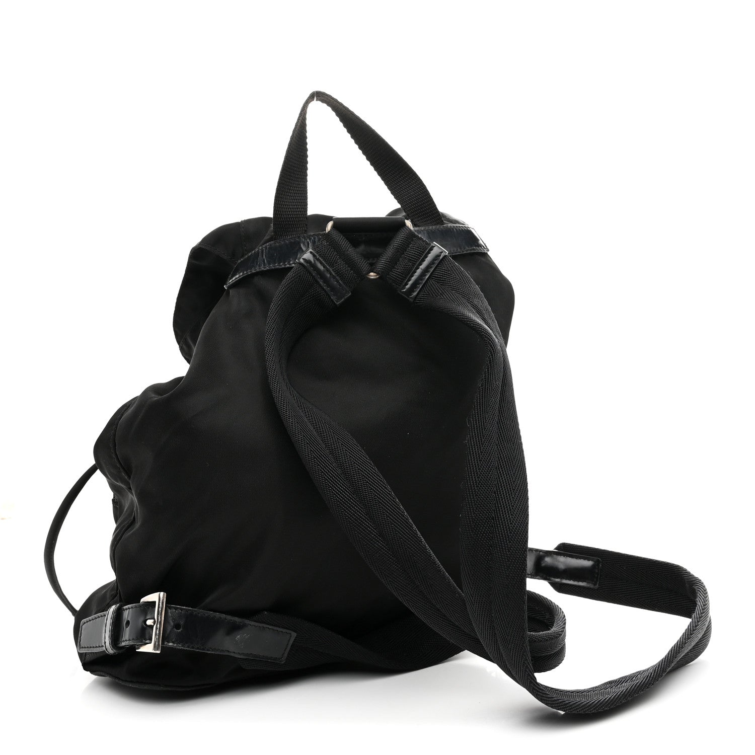 Tessuto Nylon Vela Cinch Backpack Black