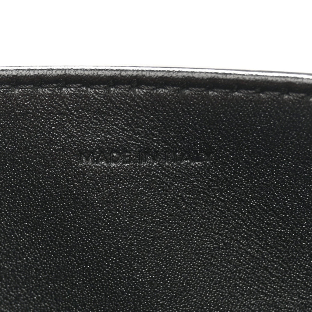 Shiny Calfskin Triomphe Chain Shoulder Bag Black