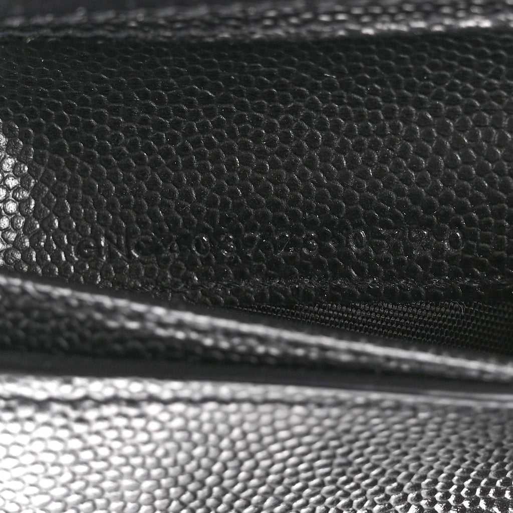 Grain De Poudre Matelasse Chevron Monogram Compact Zip Around Wallet Black