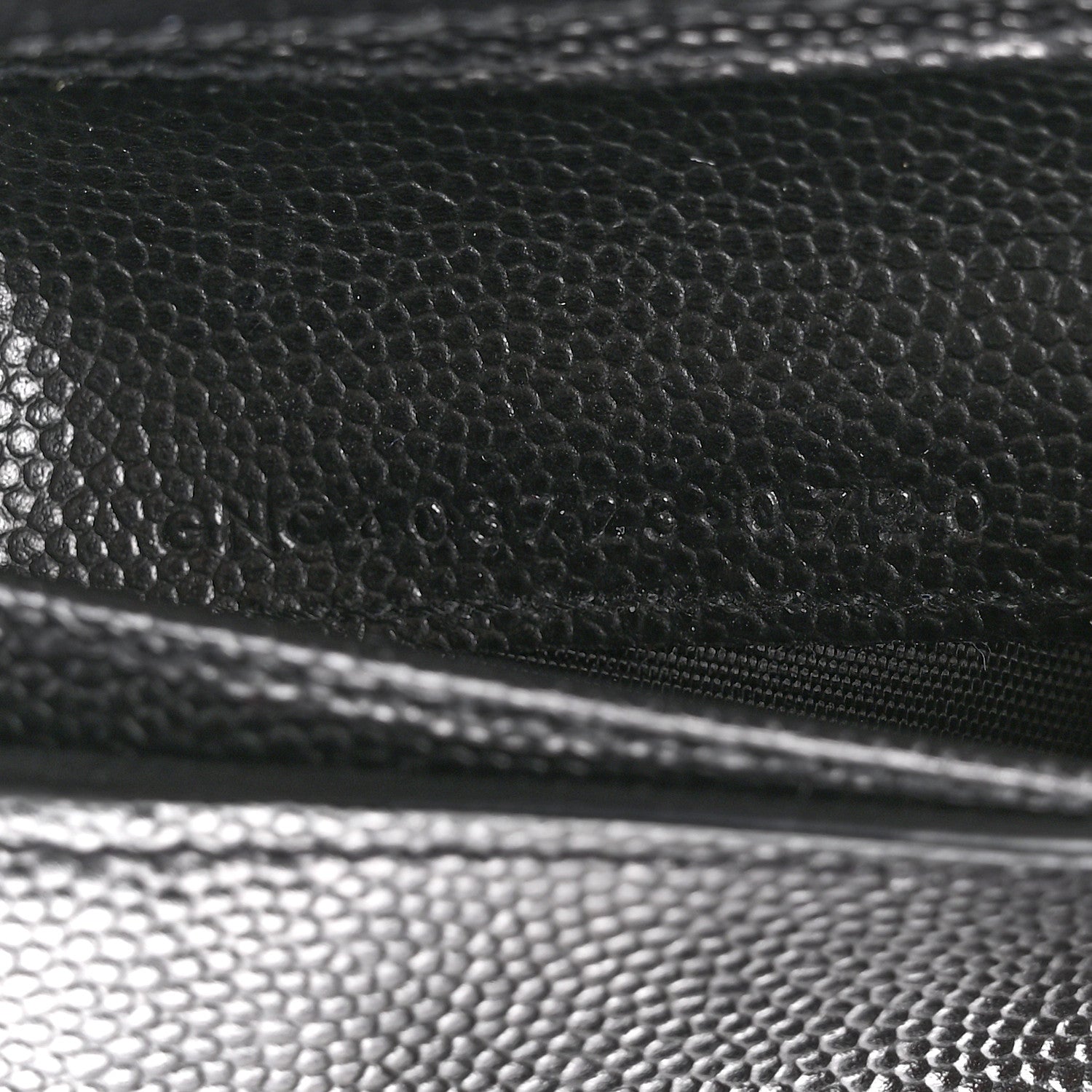 Grain De Poudre Matelasse Chevron Monogram Compact Zip Around Wallet Black