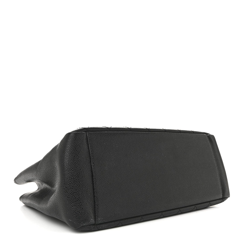 Caviar Quilted Grand Shopping Tote GST Black