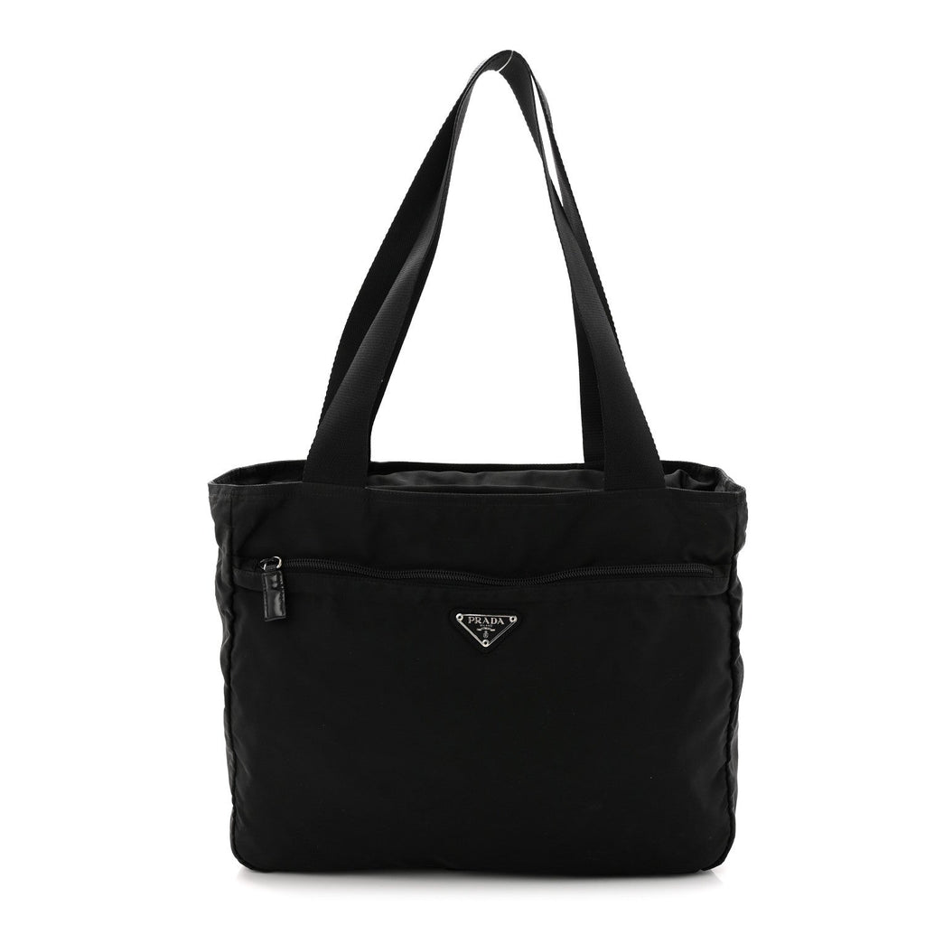 Tessuto Nylon Shopping Tote Black