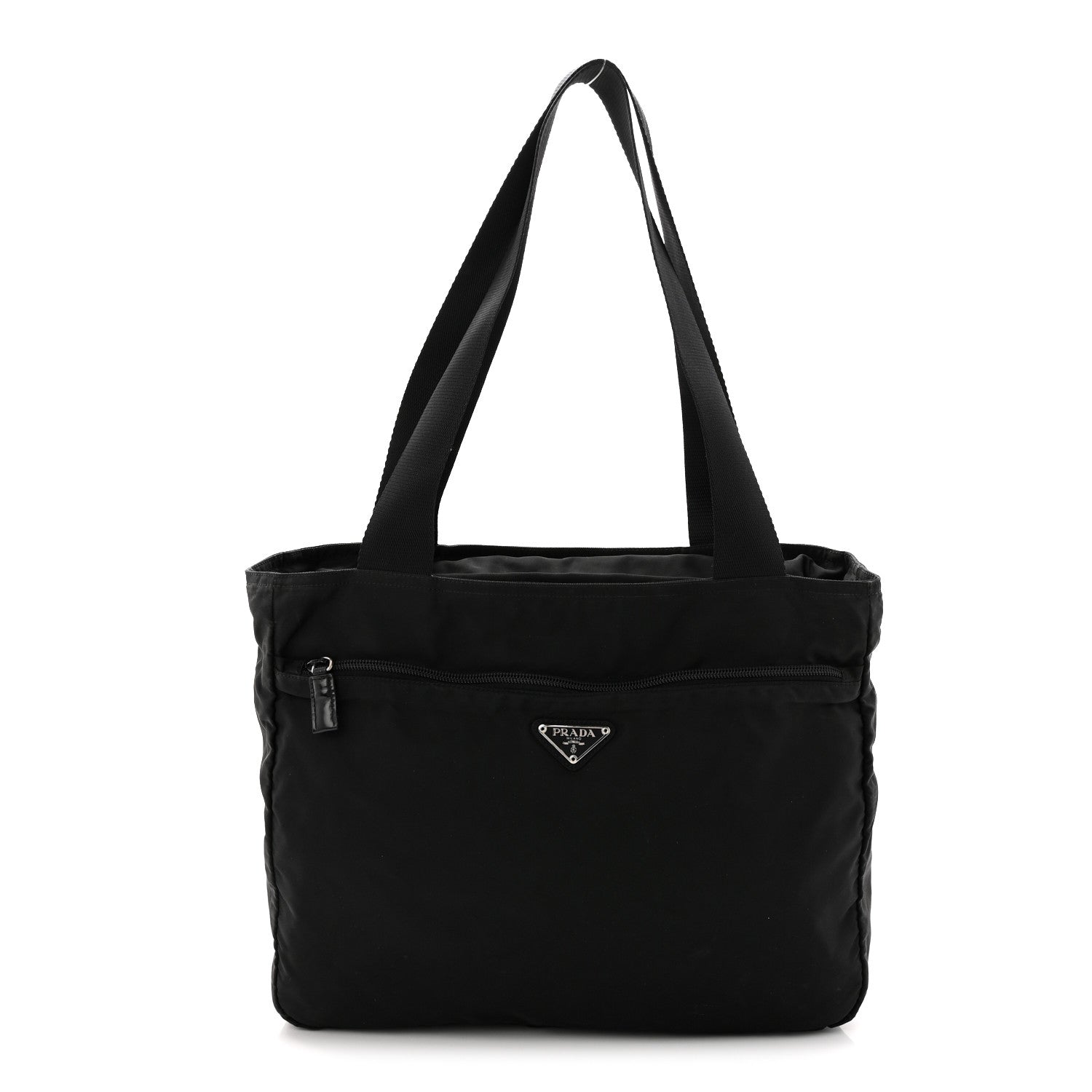 Tessuto Nylon Shopping Tote Black