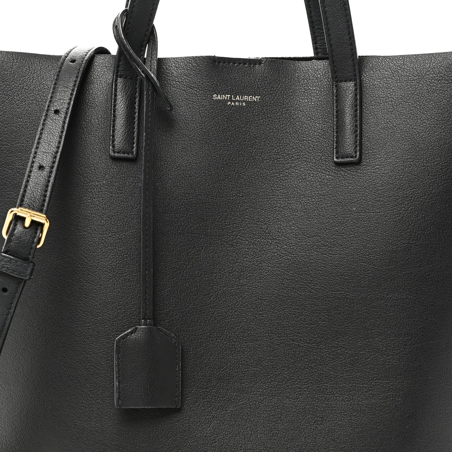 Calfskin Toy Shopping Tote Black