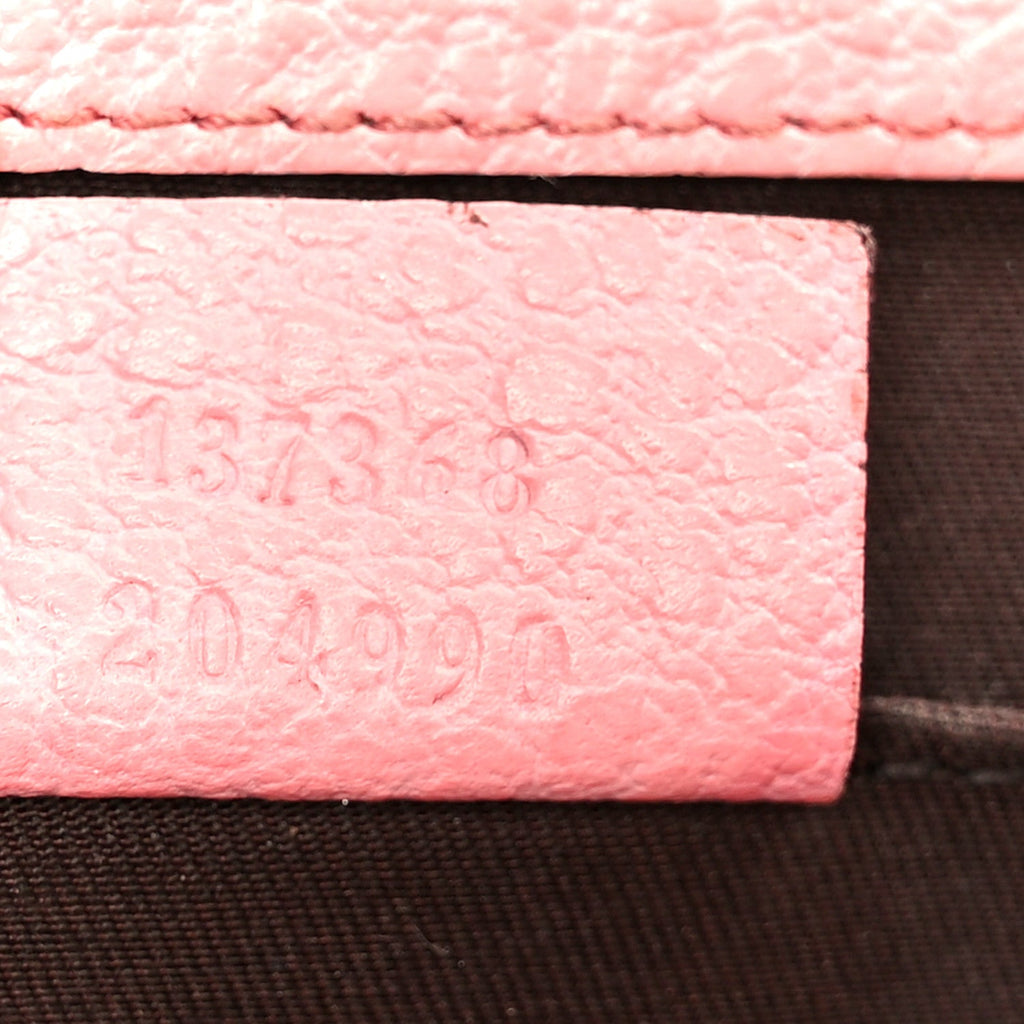 Calfskin Bamboo Top Handle Bag Pink