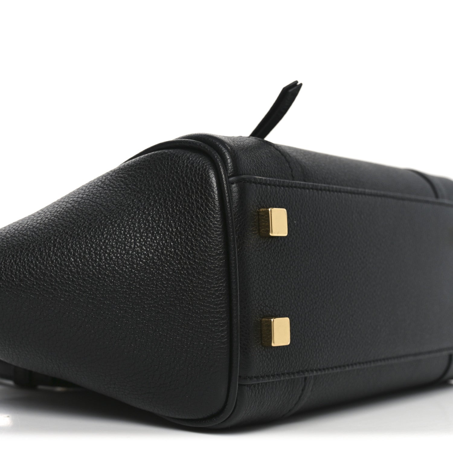 Supple Shiny Lambskin Little New Luggage Black
