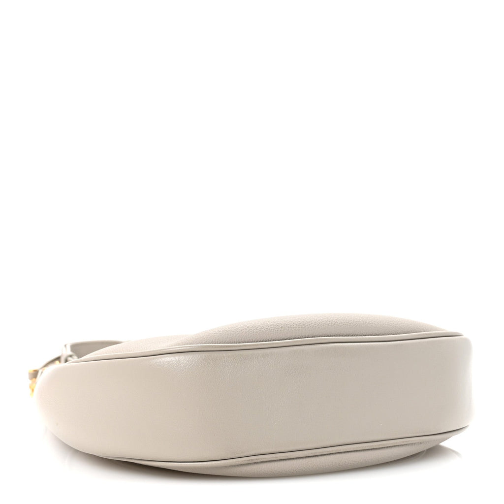 Urban Grain Smooth Calfskin Serpenti Ellipse Shoulder Bag Foggy Opal