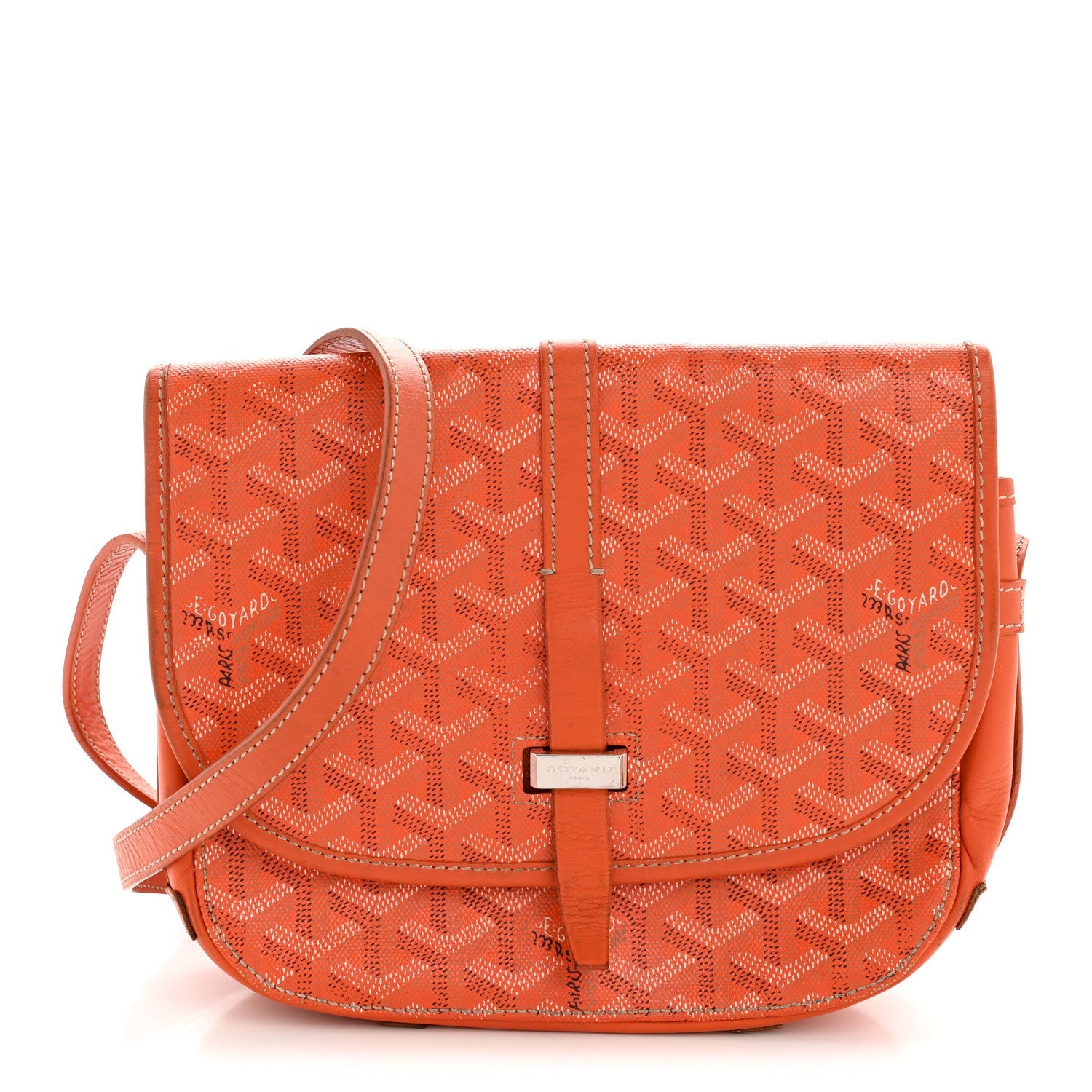 Goyardine Belvedere II PM Messenger Bag Orange
