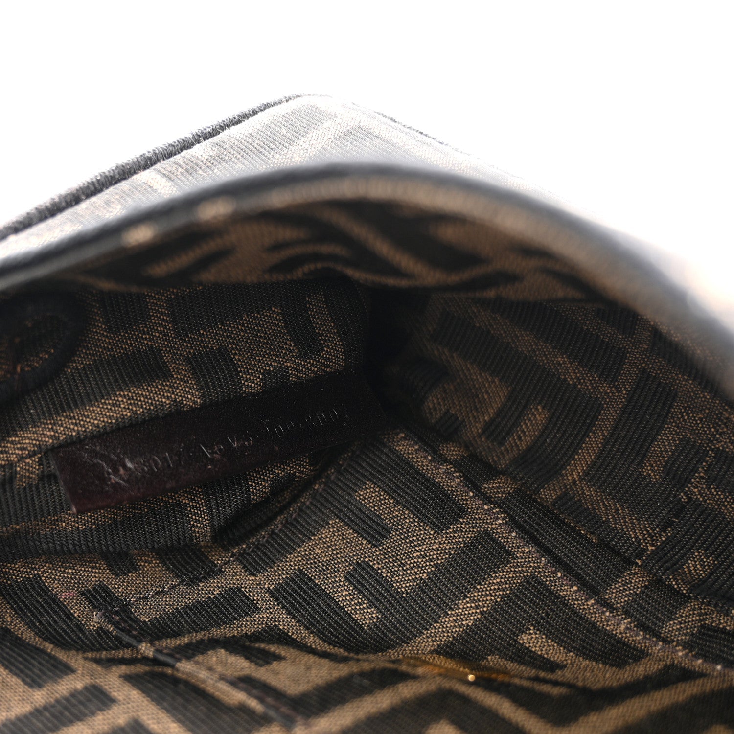 Fabric Jacquard FF 1974 Mini Baguette Tobacco Moro Black