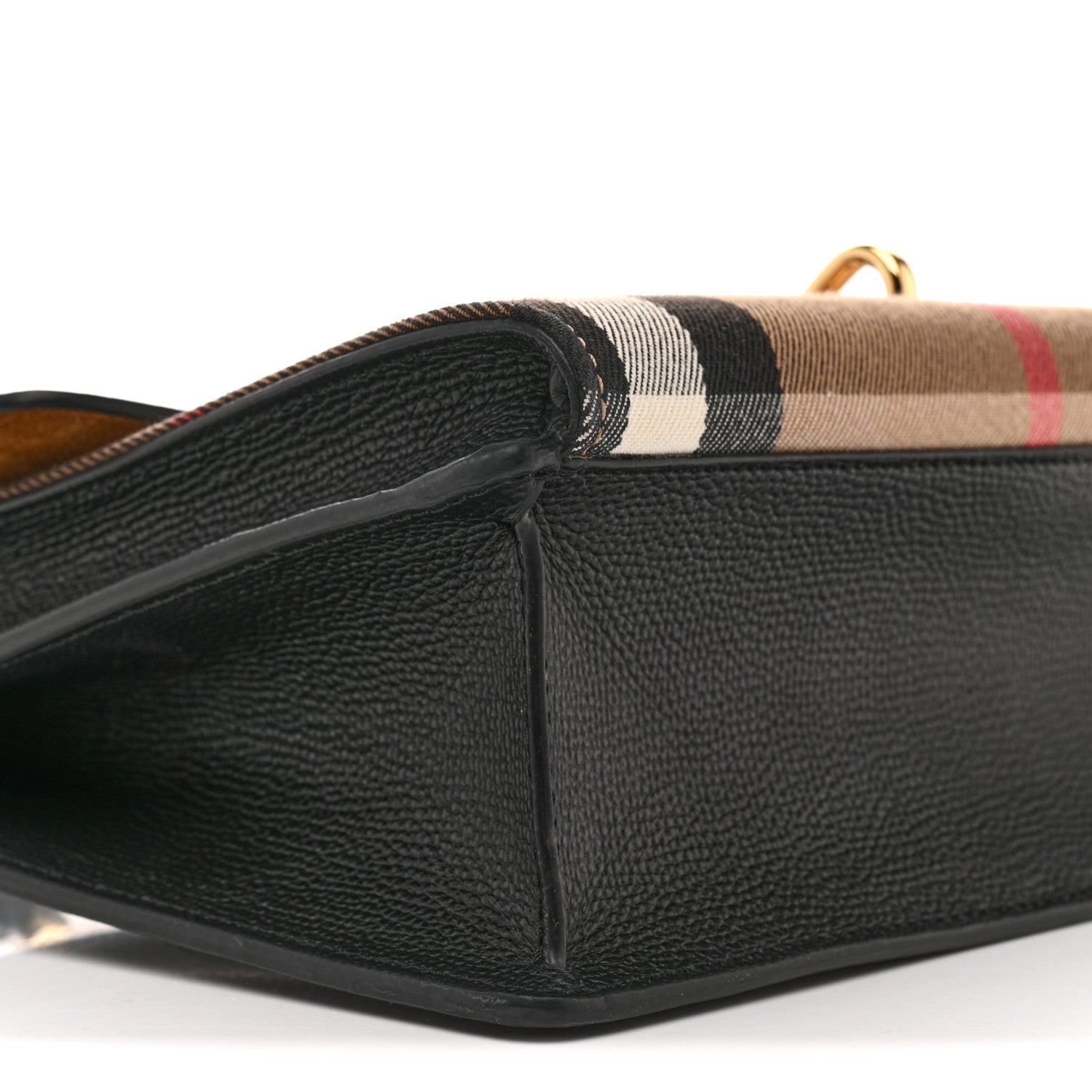 Derby Calfskin House Check Baby Macken Crossbody Bag Black