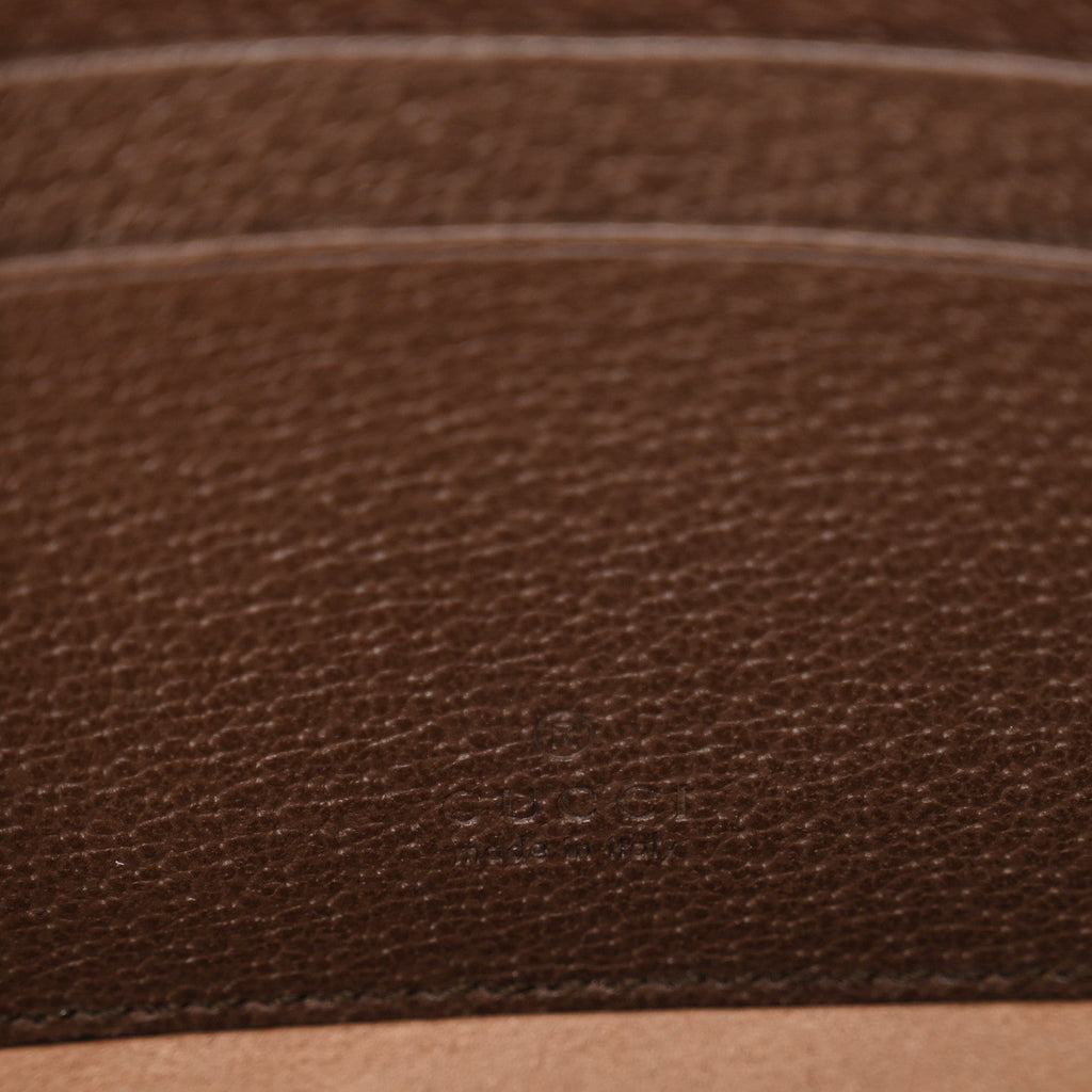 GG Supreme Monogram Web Mini Ophidia Round Backpack Brown