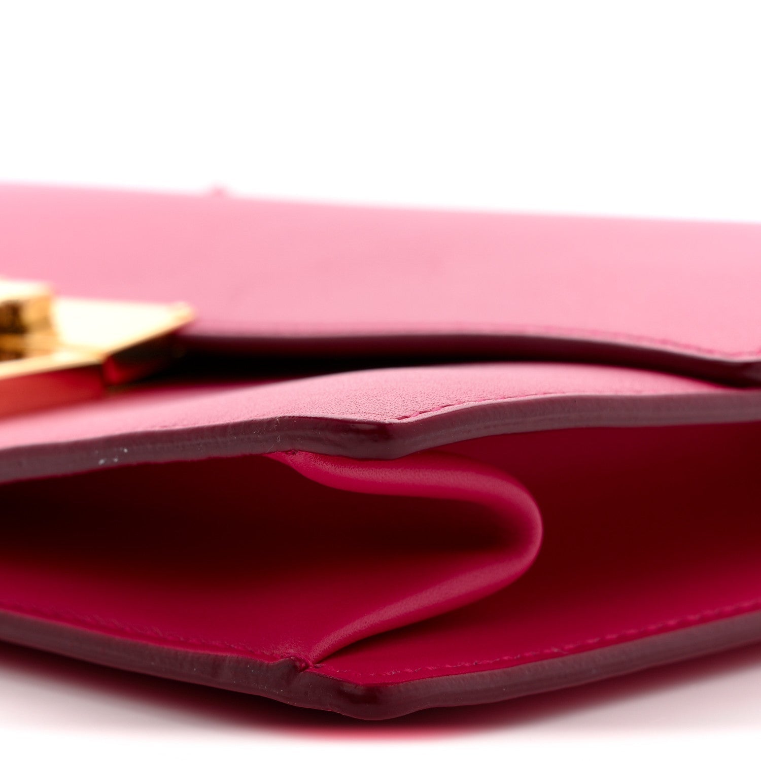 Smooth Calfskin Aileen Gancio Lock Shoulder Bag Pink