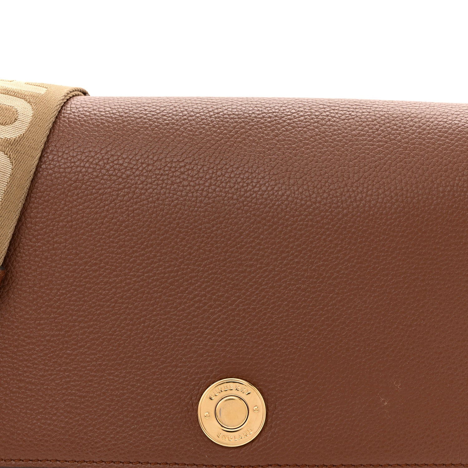 Calfskin Vintage Check Note Crossbody Bag Tan