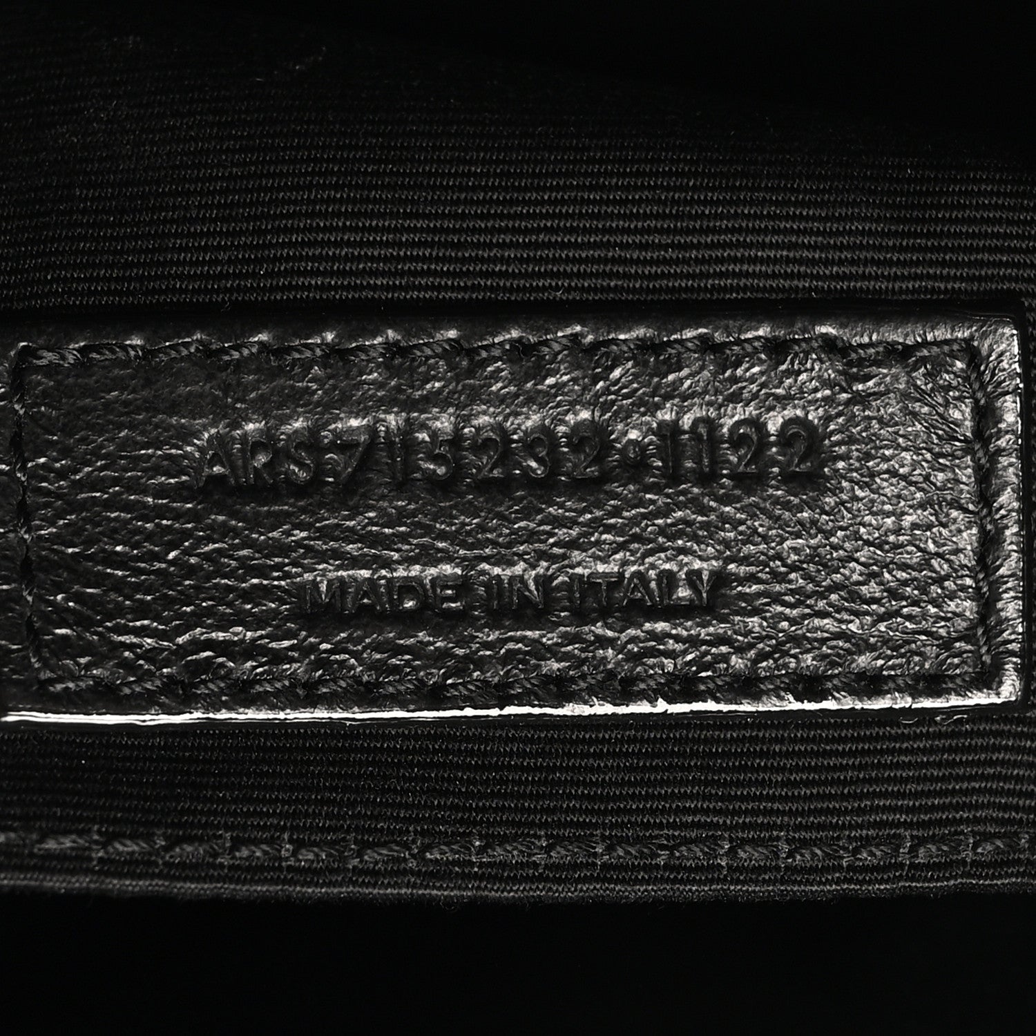 Calfskin Matelasse Monogram Lou Camera Bag Black