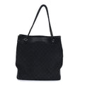 Monogram Braided Tote Black