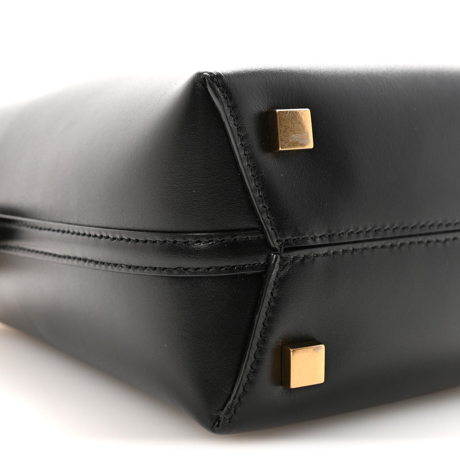 Shiny Calfskin Le 37 Mini Bucket Bag Black