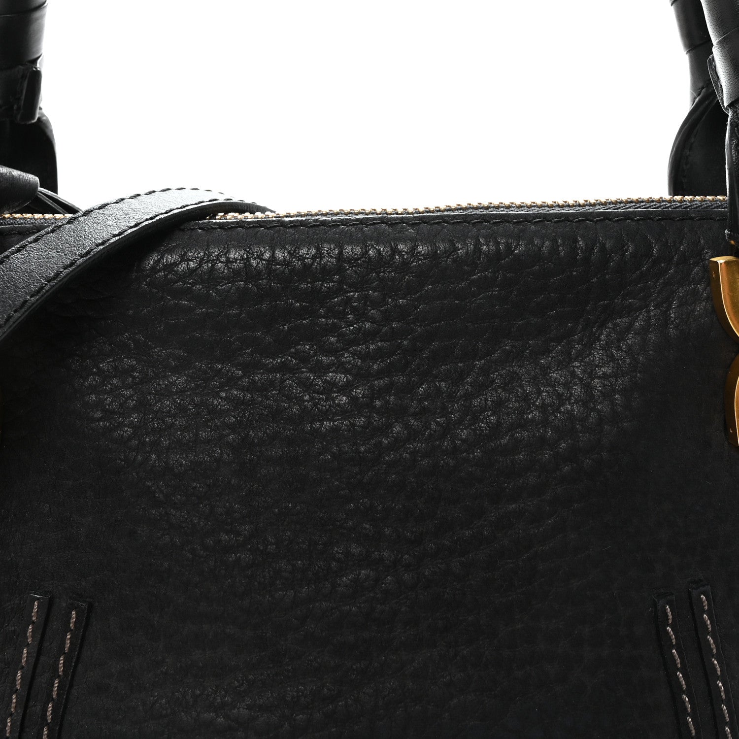 Nubuck Calfskin Medium Marcie Satchel Black